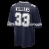 Mens Nike Javonte Williams Navy Dallas Cowboys Team Game Jersey