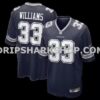 Mens Nike Javonte Williams Navy Dallas Cowboys Team Game Jersey