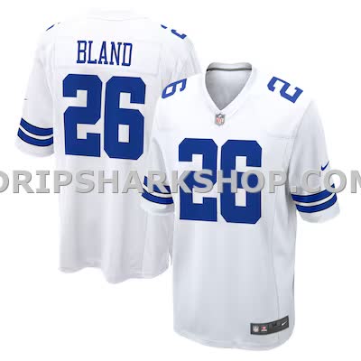 Mens Nike Daron Bland White Dallas Cowboys Game Jersey