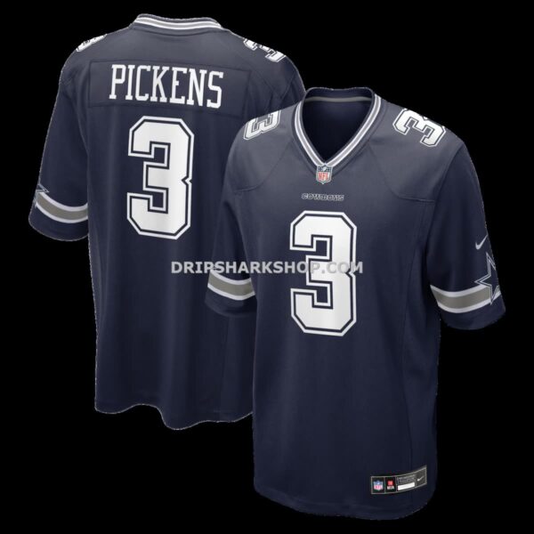 NFL096047G04-ded10b Mens Nike George Pickens Navy Dallas Cowboys Game Jersey