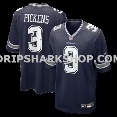 Mens Nike George Pickens Navy Dallas Cowboys Game Jersey