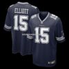 Mens Nike Ezekiel Elliott Navy Dallas Cowboys Team Game Jersey