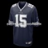 Mens Nike Ezekiel Elliott Navy Dallas Cowboys Team Game Jersey