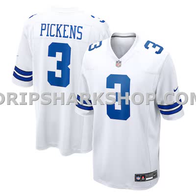 Mens Nike George Pickens White Dallas Cowboys Game Jersey