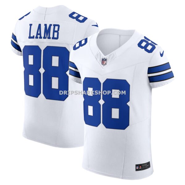 Mens Nike Ceedee Lamb White Dallas Cowboys Vapor Fuse Elite Jersey
