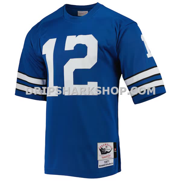Mens Mitchell And Ness Roger Staubach Royal Dallas Cowboys 1971 Authentic Throwback Retired Player Jersey Pi4997000