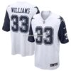 Mens Nike Javonte Williams White Dallas Cowboys Alternate Game Jersey