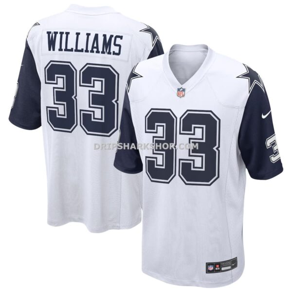 Mens Nike Javonte Williams White Dallas Cowboys Alternate Game Jersey