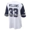 Mens Nike Javonte Williams White Dallas Cowboys Alternate Game Jersey