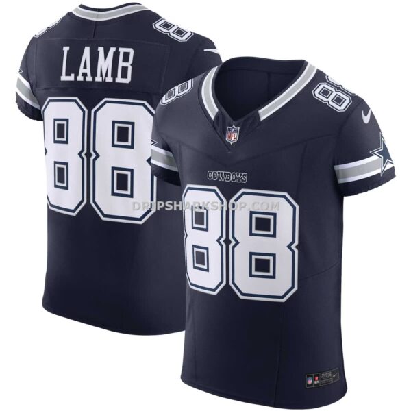 Mens Nike Ceedee Lamb Navy Dallas Cowboys Vapor Fuse Elite Jersey