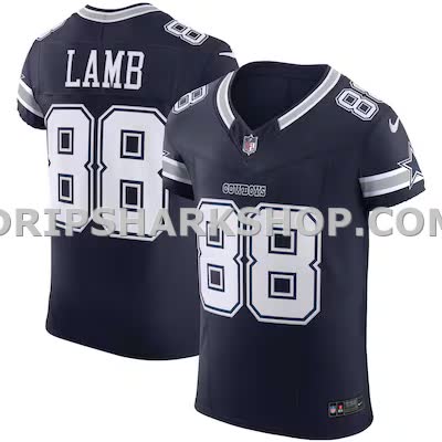 Mens Nike Ceedee Lamb Navy Dallas Cowboys Vapor Fuse Elite Jersey