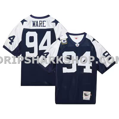 Mens Mitchell And Ness Demarcus Ware Navy Dallas Cowboys 2011 Authentic Throwback Retired Player Jersey