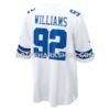 NFL09bc80G06-d61573 Mens Nike Quinnen Williams White Dallas Cowboys Game Jersey