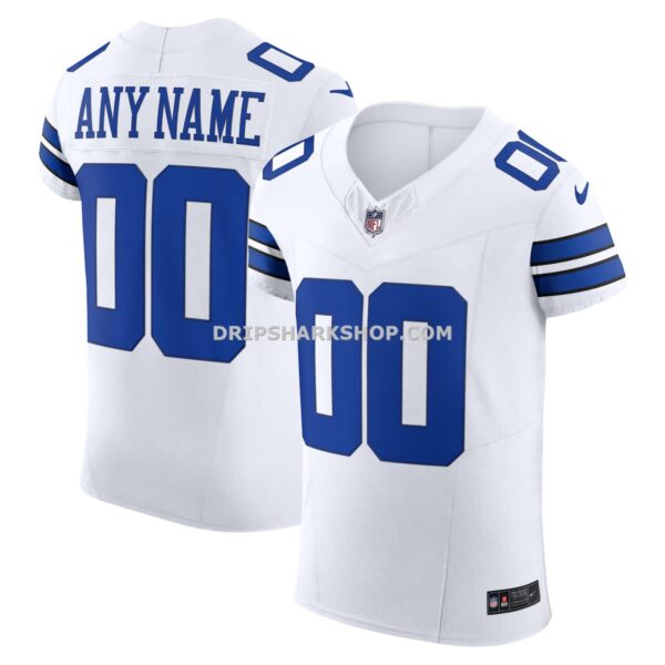 Mens Nike White Dallas Cowboys Vapor Fuse Elite Custom Jersey