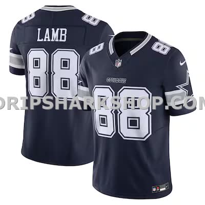 Mens Nike Ceedee Lamb Navy Dallas Cowboys Vapor Fuse Limited Jersey