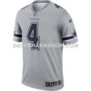 Mens Nike Dak Prescott Gray Dallas Cowboys Inverted Legend Player Performance Top Pi4384000