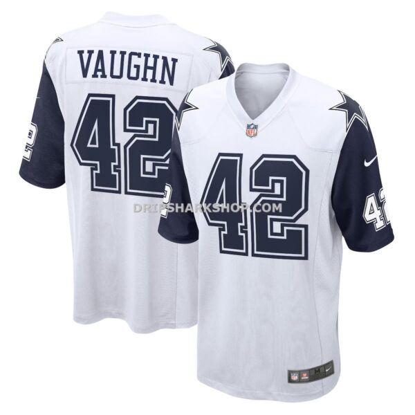Mens Nike Deuce Vaughn White Dallas Cowboys Alternate Game Team Jersey