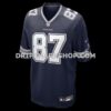 Mens Nike Jake Ferguson Navy Dallas Cowboys Team Game Jersey
