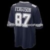 Mens Nike Jake Ferguson Navy Dallas Cowboys Team Game Jersey