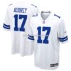 Mens Nike Brandon Aubrey White Dallas Cowboys Game Jersey