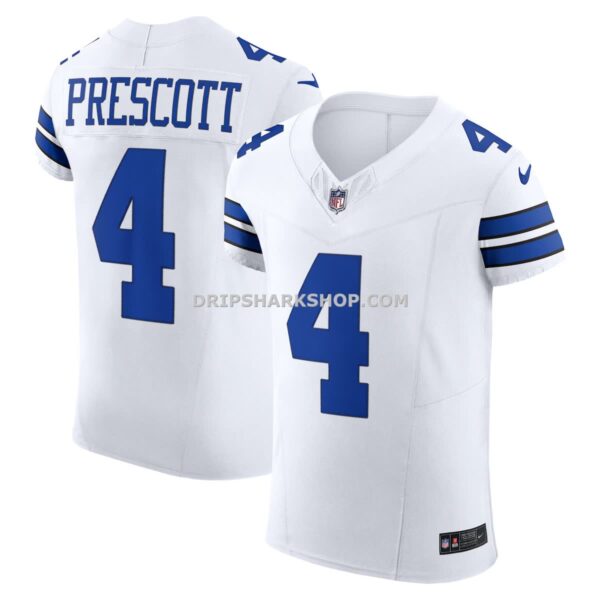 Mens Nike Dak Prescott White Dallas Cowboys Vapor Fuse Elite Jersey