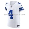 Mens Nike Dak Prescott White Dallas Cowboys Vapor Fuse Elite Jersey