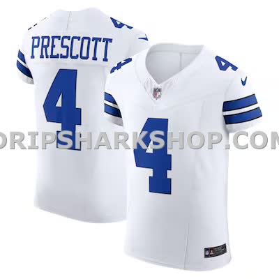 Mens Nike Dak Prescott White Dallas Cowboys Vapor Fuse Elite Jersey