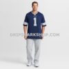 NFL09f253G10-976c52 Mens Nike Number 1 Groom Navy Dallas Cowboys Game Jersey