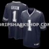 NFL09f253M01-24d72e Mens Nike Number 1 Groom Navy Dallas Cowboys Game Jersey