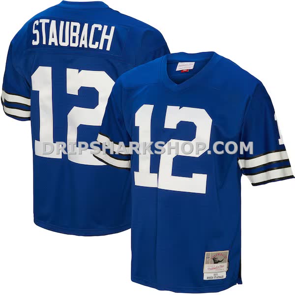 Mens Mitchell And Ness Roger Staubach Royal Dallas Cowboys Legacy Replica Jersey Pi4996000