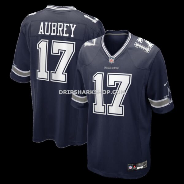 Mens Nike Brandon Aubrey Navy Dallas Cowboys Team Game Jersey