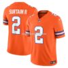 Mens Nike Patrick Surtain Ii Orange Denver Broncos Alternate Mile High Collection 1977 Throwback Vapor Fuse Limited Jers