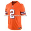 Mens Nike Patrick Surtain Ii Orange Denver Broncos Alternate Mile High Collection 1977 Throwback Vapor Fuse Limited Jers