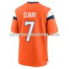 NFL101908G06-903a9a Mens Nike John Elway Orange Denver Broncos Mile High Collection Retired Player Game Jersey