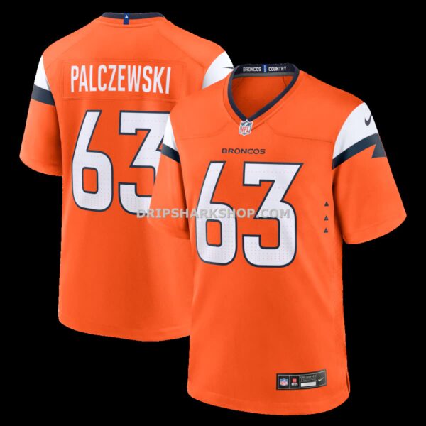 Mens Nike Alex Palczewski Orange Denver Broncos Team Game Jersey