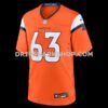 Mens Nike Alex Palczewski Orange Denver Broncos Team Game Jersey