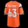 Mens Nike Alex Palczewski Orange Denver Broncos Team Game Jersey