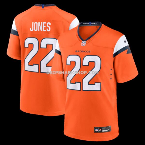 Mens Nike Brandon Jones Orange Denver Broncos Team Game Jersey