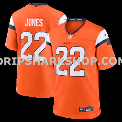 Mens Nike Brandon Jones Orange Denver Broncos Team Game Jersey