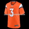 NFL102225G05-0c003d Mens Nike Wil Lutz Orange Denver Broncos Team Game Jersey