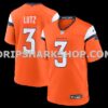 NFL102225M01-ee2386 Mens Nike Wil Lutz Orange Denver Broncos Team Game Jersey