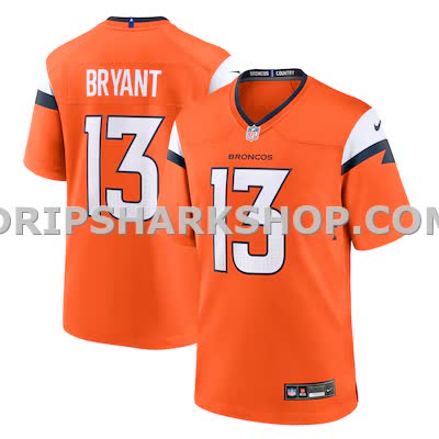 Mens Nike Pat Bryant Orange Denver Broncos Team Game Jersey