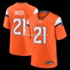 NFL10299eG04-b36829 Mens Nike Riley Moss Orange Denver Broncos Team Game Jersey