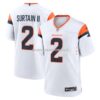 Mens Nike Patrick Surtain Ii White Denver Broncos Mile High Collection Game Jersey