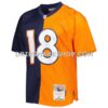 Mens Mitchell And Ness Peyton Manning Navy Orange Denver Broncos 2015 Split Legacy Replica Jersey Pi5003000