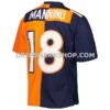Mens Mitchell And Ness Peyton Manning Navy Orange Denver Broncos 2015 Split Legacy Replica Jersey Pi5003000