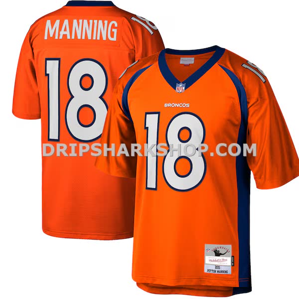 Mens Mitchell And Ness Peyton Manning Orange Denver Broncos Big And Tall 2015 Retired Player Replica Jersey Pi4426000