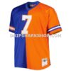 Mens Mitchell And Ness John Elway Royal Orange Denver Broncos Big And Tall Split Legacy Retired Player Replica Jersey Pi