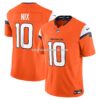 Mens Nike Bo Nix Orange Denver Broncos Vapor Fuse Limited Jersey