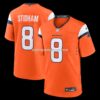 Mens Nike Jarrett Stidham Orange Denver Broncos Team Game Jersey